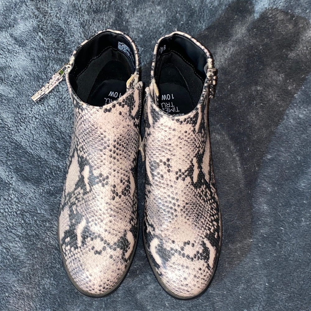 Snake Skin Booties